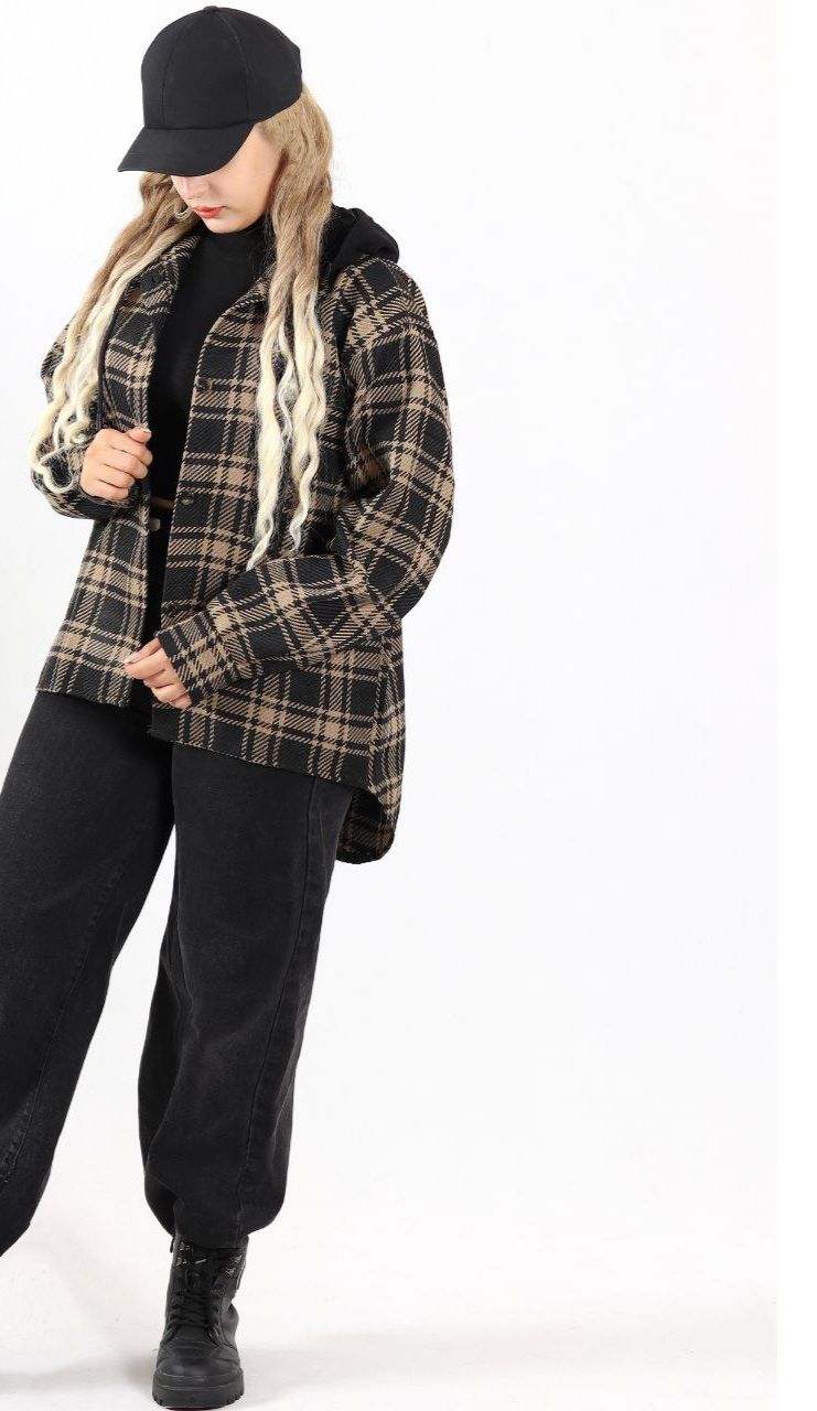 سویشرت چهار خونه پشمی پاییزه گرم بالا اعلا