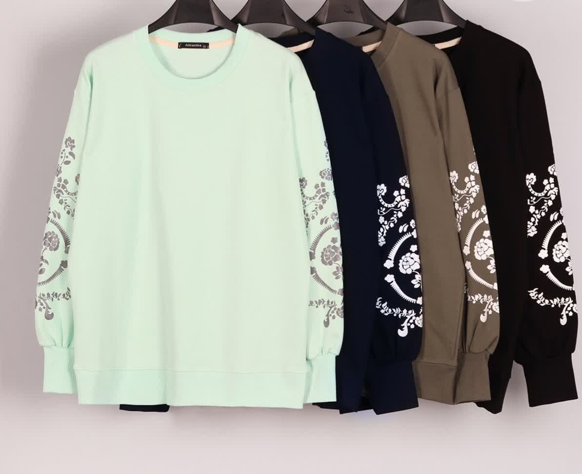 دورس آستین چاپی نخپنبه گرم بالا اعلا