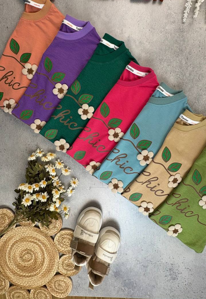 بلوز تک دخترانه  سایز۵۵ پارچه پنبه یه رو لاکرا دار طرح گل