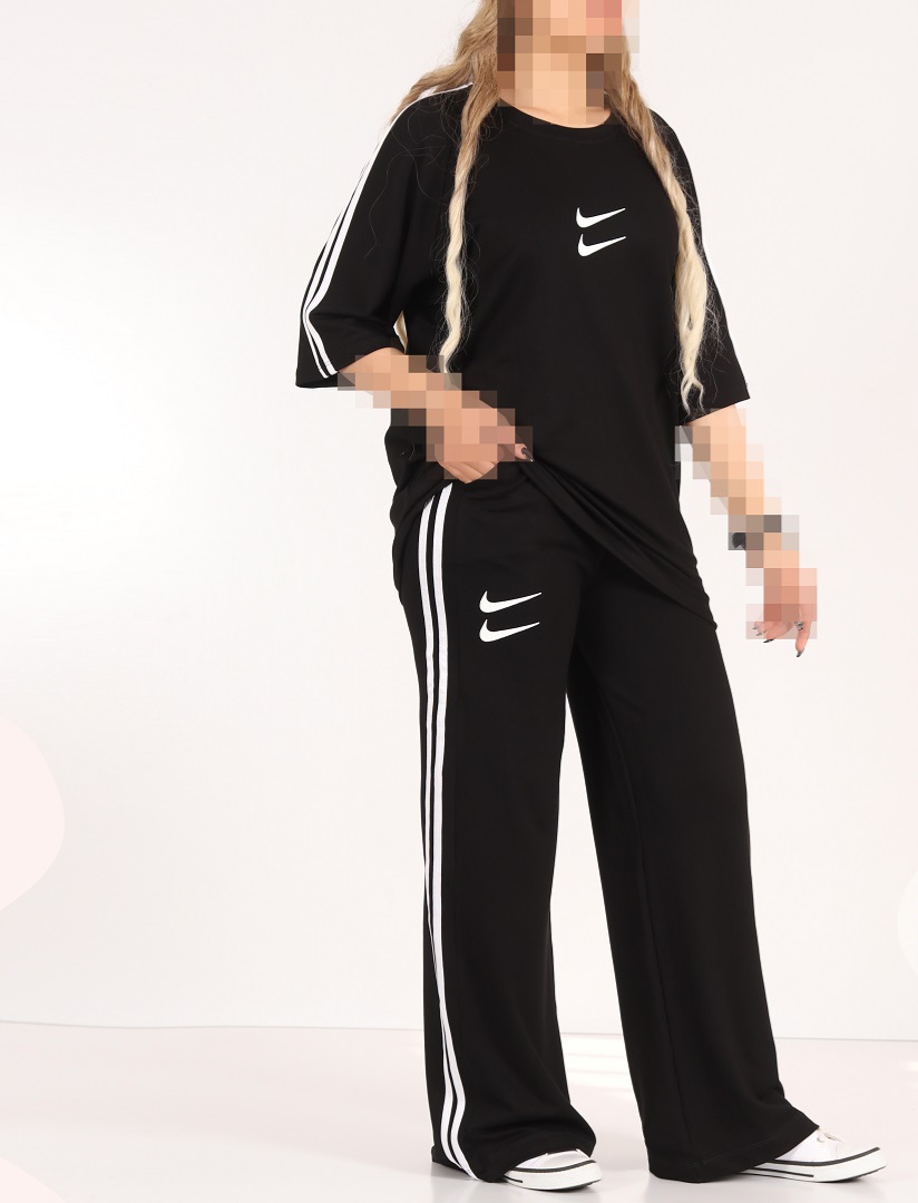 ست لانگ و بگ بغل نواری نایک پنبه گلکسی