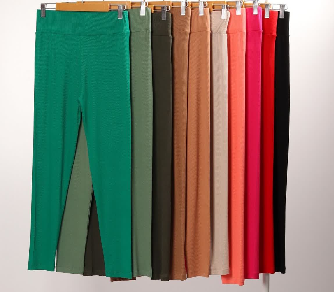 شلوار زنانه کبریتی ریز کمر گن دار