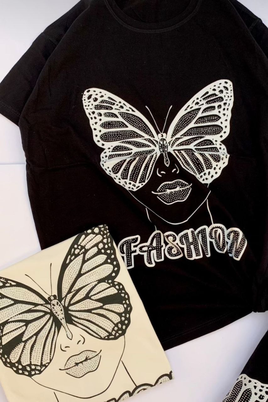 تیشرت زنانه نگین کار شده