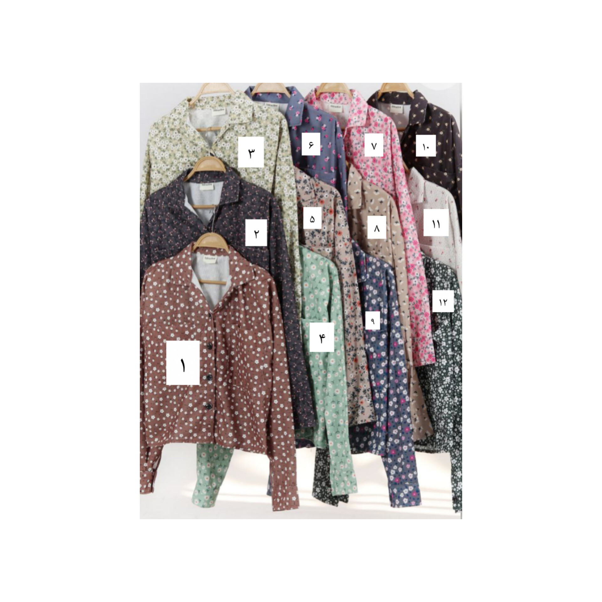 شومیز زنانه مخمل کبریتی ریز گلدار  سوپر لش