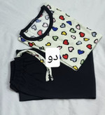 ست تیشرت و شلوار زنانه با کیفیت جنس کبریتی ریز اعلا